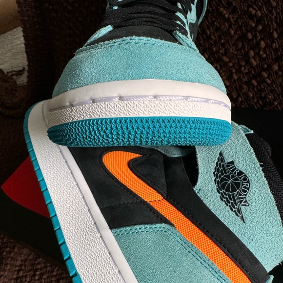 Nike Air Jordan 1 Zoom CMFT 2 | Bleached Aqua Citrus | DV1307-408 | Size 9 Men - Picture 8 of 16